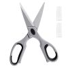 Kitchen Scissors, 2 Pack Durable Stainless Steel Kitchen Shears with Sheaths, Heavy Duty Cooking Shears with Soft Grip Comfort Handle