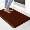 Kitchen Mat Cushioned Anti Fatigue Rug 17.3"x28" Water Resistant, Non Slip, Standing and Comfort Desk/Floor Mats for House Sink Office (Coffee)