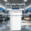 Large 50L Touch Free Sensor Waste Bin, Automatic Open Lid Plastic Trash Can