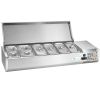59" Commercial Refrigerated Prep Station, 2.1 Cu.Ft, Stainless Lid, R290 ETL