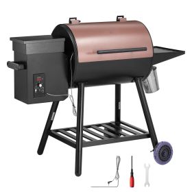 Wood Pellet Grill Smoker, 8 in 1 BBQ Grills for Outdoor Cooking, 456 Square Inches Cook Area Electric Grill and Smoker, with Digital Controller