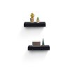 Floating Shelves 14.96" Wall Mounted Wood Shelves for Bathroom, Bedroom, Living Room, Kitchen