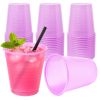 Purple Plastic Cups (5 oz) - Pack of 1000, Durable Double-Coated with Rolled Lip