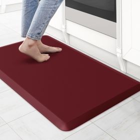 Kitchen Mat Cushioned Anti Fatigue Rug 17.3"x28" Water Resistant Non Slip Kitchen Standing Desk Mat Comfort Floor Mats for Kitchen House Sink Office (