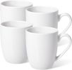 16 oz Large Coffee Mugs Set of 4 Ceramic Coffee Mug White Coffee Cups Tea Cups Idea Gift for Women Men House Warming Gifts New Home Office