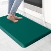 Kitchen Mat Cushioned Anti Fatigue Rug 17.3"x28" Water Resistant, Non Slip, Standing and Comfort Desk/Floor Mats for House Sink Office (Dark Green)