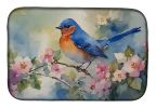 Bluebird Dish Drying Mat Absorbent Dish Drying Mat Pad for Kitchen Counter Dish Drainer Mat for Countertop, 14 x 21", Multicolor
