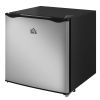 Mini Upright Freezer 1.1 Cu.Ft Compact Silver with Removable Shelves Home Appliances Chill Solution