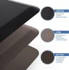 Kitchen Mat Cushioned Anti Fatigue Rug 17.3"x28" Water Resistant, Non Slip, Standing and Comfort Desk/Floor Mats for House Sink Office (Black)
