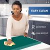 Kitchen Mat Cushioned Anti Fatigue Rug 17.3"x28" Water Resistant, Non Slip, Standing and Comfort Desk/Floor Mats for House Sink Office (Dark Green)