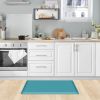 Cushioned Anti Fatigue Rug 17.3"x28" Water Resistant Non Slip Standing Desk Mats Comfort Floor Mats for Kitchen, House Sink Office (Green)