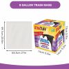 130 Bags 8 Gallon Disposable Large Garbage Puncture Tear Resistant Trash Bags deodorization technology Kitchen,Toilet Drawstring Garbage Bag