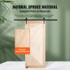 Barn Door and Hardware Kit, 36" x 84" Wood Sliding Barn Door, Smoothly and Quietly, Barn Door Kit with 8-in-1 Floor Guide and Door Handle