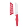 (2 pack) Professional 5-inch Ceramic Kitchen Santoku Knife in Red