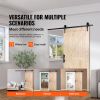 Barn Door and Hardware Kit, 36" x 84" Wood Sliding Barn Door, Smoothly and Quietly, Barn Door Kit with 8-in-1 Floor Guide and Door Handle