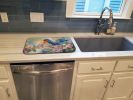 Bluebird Dish Drying Mat Absorbent Dish Drying Mat Pad for Kitchen Counter Dish Drainer Mat for Countertop, 14 x 21", Multicolor