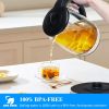 Electric Kettle with Stainless Steel Removable Infuser: 2L Borosilicate Glass Electric Tea Kettle , 1500W Boiling Water Pot, Auto Shut Off