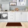 Kitchen Mat Cushioned Anti Fatigue Rug 17.3"x28" Water Resistant, Non Slip, Standing and Comfort Desk/Floor Mats for House Sink Office (Coffee)