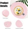 50 Pieces Light Pink Paper Plates 7 Inch Pink Scalloped Plates Disposable Dinner Plates for Wedding Baby Shower Birthday Party Dessert Plates