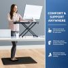 Kitchen Mat Cushioned Anti Fatigue Rug 17.3"x28" Water Resistant Non Slip Standing Desk Mat Comfort Floor Mats for Kitchen House Sink Office (Chocolat