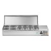 59" Commercial Refrigerated Prep Station, 2.1 Cu.Ft, Stainless Lid, R290 ETL