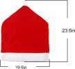 4pc Red Hat Dining Chair Slipcovers,Christmas Chair Back Covers Kitchen Chair Covers for Christmas Holiday Festival Decoration