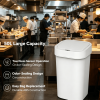 Large 50L Touch Free Sensor Waste Bin, Automatic Open Lid Plastic Trash Can