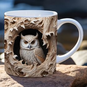 Ceramic Coffee Cup (Option: White Cup Owl1)