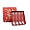 4pcs /Pack Christmas Deer Stirring Spoon Coffee Dessert Scoop