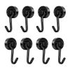 Magnetic Hooks,Heavy Duty Magnet Hooks Neodymium Swivel Hook Magnets for Fridge,Grill Utensils Tools