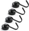 Magnetic Hooks,Heavy Duty Magnet Hooks Neodymium Swivel Hook Magnets for Fridge,Grill Utensils Tools