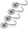 Magnetic Hooks,Heavy Duty Magnet Hooks Neodymium Swivel Hook Magnets for Fridge,Grill Utensils Tools