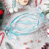Christmas Candy Glass Plate, Christmas Theme Serving Tray for Holiday Desserts, Cookies & Candy Display, Festive Party Bowl