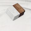 Set of 20 Marble Coasters in Black And White, Elegantly Designed And Compact