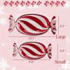 Christmas Candy Glass Plate, Christmas Theme Serving Tray for Holiday Desserts, Cookies & Candy Display, Festive Party Bowl