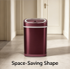 Automatic Sensor Trash Can, Stainless Steel Touch-Free Garbage Bin with Odor Sealing Lid