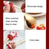 6pcs /Pack Christmas Cartoon Doll Stainless Steel Tableware